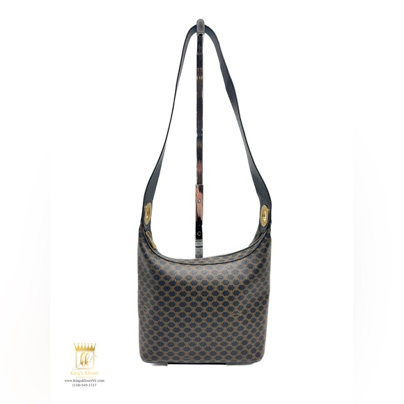 Celine Macadam Black Shoulder Bag